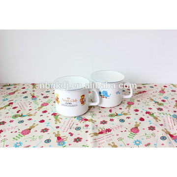 12cm(900ml) color body enamel mugs